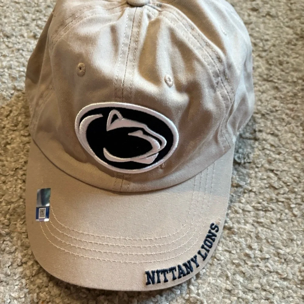 Penn State Nittany Lions Beige Tan Cap Baseball Hat Adjustable